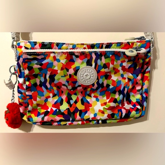 Kipling Crossbody Bag in Multi Splatter Print - Picture 2 of 8